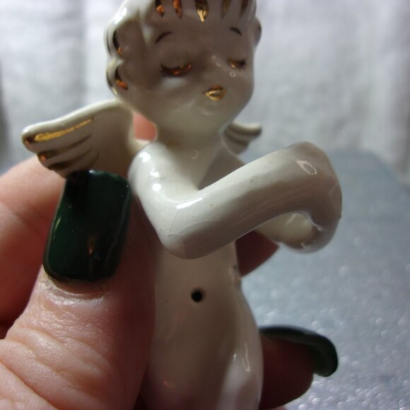 HXS-49 VINTAGE 1957 HOLT HOWARD CERAMIC ANGEL FIGURE CANDLE CLIMBER - Picture 10 of 11